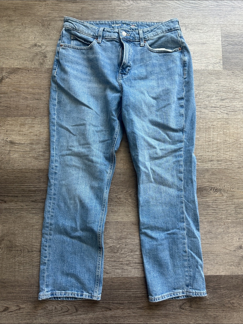 Old Navy Women's Light Blue Straight-Leg Jeans
